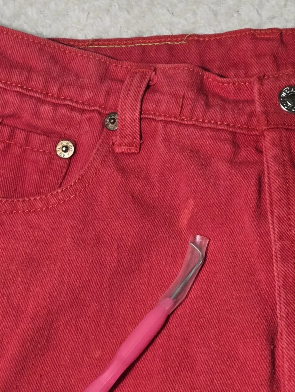 Levi's Men's Red Straight Jeans